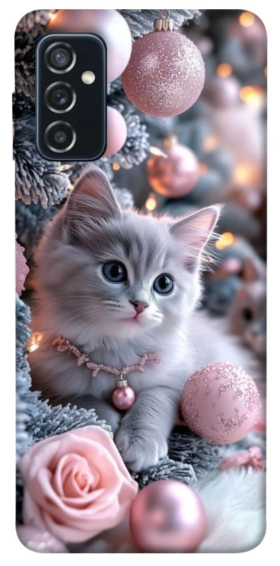Чохол на Samsung Galaxy M52 Christmas Kitty фото 1 з 1