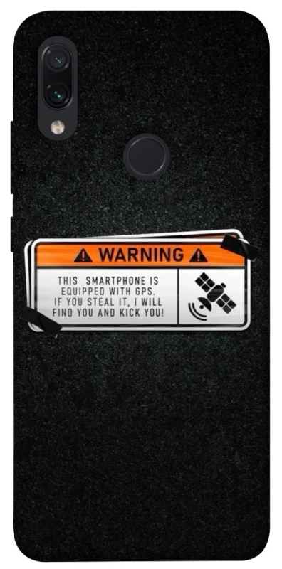 Чохол на Xiaomi Redmi Note 7 / Note 7 Pro / Note 7s Warning фото 1 з 1