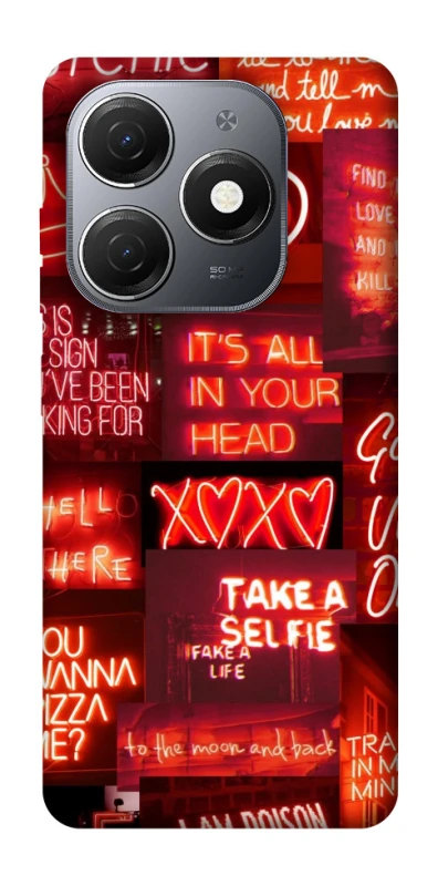 Чохол на TECNO Spark 20 Love collage ver.7 фото 1 з 1