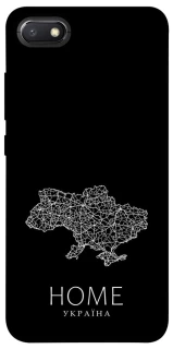 Чехол на Xiaomi Redmi 6A Ukraine black map фото 1 из 1