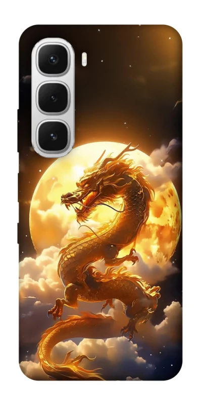 Чехол на Infinix Hot 60i Golden Dragon фото 1 из 1