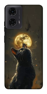 Чохол на Motorola Moto G24 Кіт під місяцем v2 фото 1 з 1