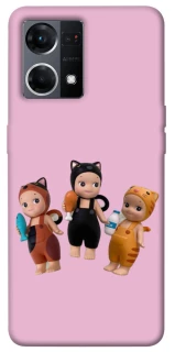 Чохол на Oppo Reno 7 4G Cat Cafe Trio фото 1 з 1