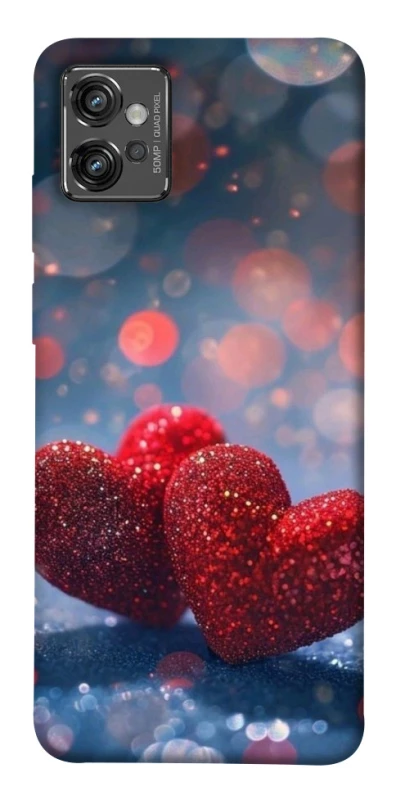 Чохол на Motorola Moto G32 Red hearts фото 1 з 1