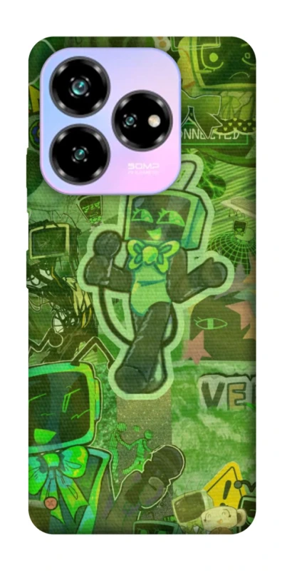 Чохол на ZTE Nubia V60 Dandysworld tv green theme фото 1 з 1