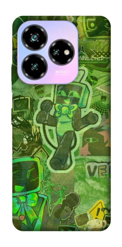 Чохол на ZTE Nubia V60 Desing Dandysworld tv green theme фото 1 з 1