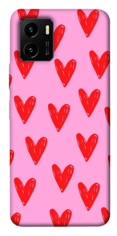 Чехол на Vivo Y15s Red hearts 2 фото 1 из 1