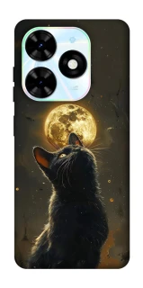 Чохол на TECNO Spark Go 2024 Кіт під місяцем v2 фото 1 з 1