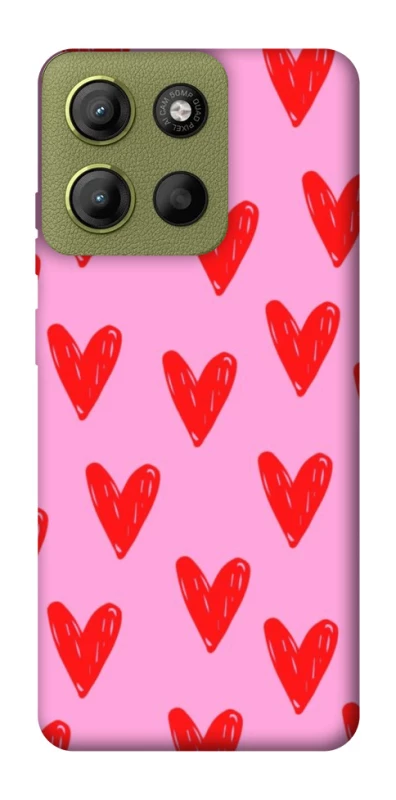 Чохол на Motorola Moto G15 4G Red hearts 2 фото 1 з 1