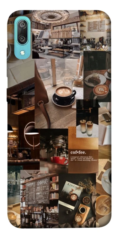 Чехол на Huawei Y6 Pro (2019) Coffee collage ver.2 фото 1 из 1