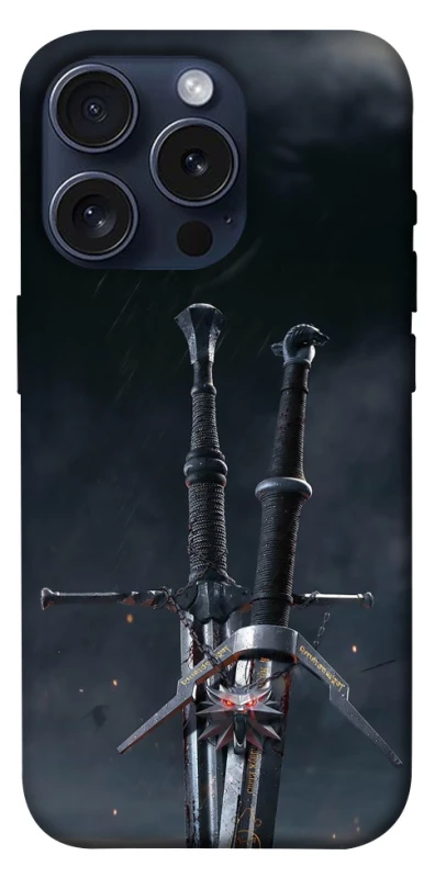 Чехол на Apple iPhone 15 Pro (6.1") Мечи Ведьмака фото 1 из 1