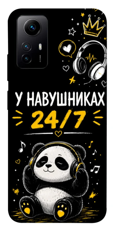 Чехол на Xiaomi Redmi Note 12S У навушниках 24/7 фото 1 из 1