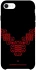 Чохол на Apple iPhone SE (2020) Чорно-червона вишиванка фото 1 з 1