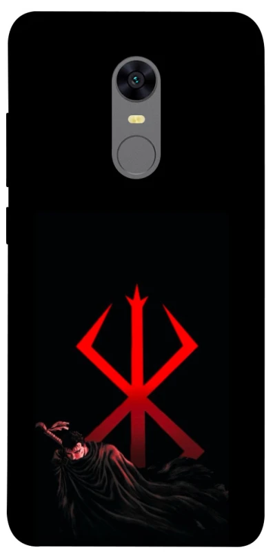 Чехол на Xiaomi Redmi 5 Plus / Redmi Note 5 (Single Camera) Berserk Red Logo фото 1 из 1