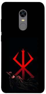 Чехол на Xiaomi Redmi 5 Plus / Redmi Note 5 (Single Camera) Berserk Red Logo фото 1 из 1
