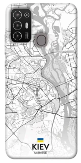 Чехол на ZTE Blade A52 Kiev white map фото 1 из 1