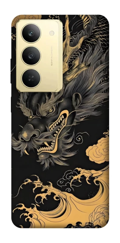 Чохол на Realme 14x gold dragon фото 1 з 1