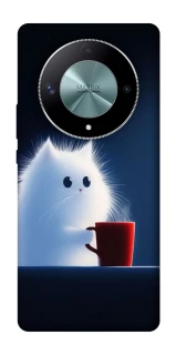 Чехол на Huawei Magic6 Lite Чехол кот с кофе фото 1 из 1