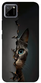 Чехол на Realme C11 Кот-подглядыватель v2 фото 1 из 1