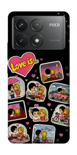 Чохол на Xiaomi Poco F6 Pro Love is ver.3 фото 1 з 1