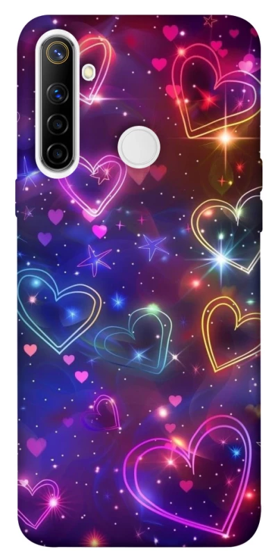 Чохол на Realme 6i Drawn hearts фото 1 з 1