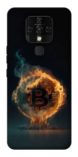 Чехол на TECNO Camon 16 SE Fire Bitcoin фото 1 из 1