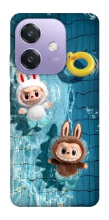 Чехол на Oppo A3X Labubu in the pool фото 1 из 1