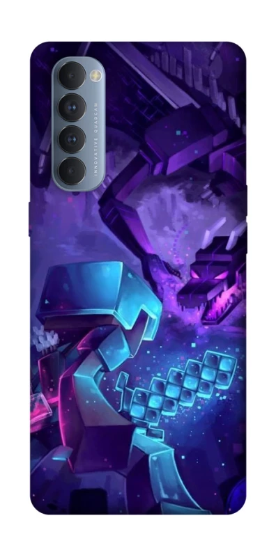 Чохол на Oppo Reno 4 Pro Minecraft dragon фото 1 з 1