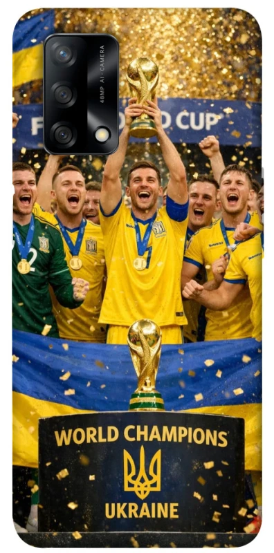 Чехол на Oppo A74 4G UA-Football ver.5 фото 1 из 1