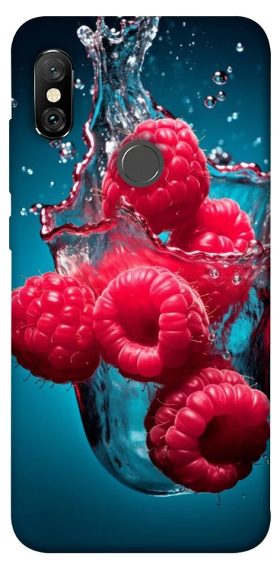 Чохол на Xiaomi Redmi Note 6 Pro Малинка у воді фото 1 з 1