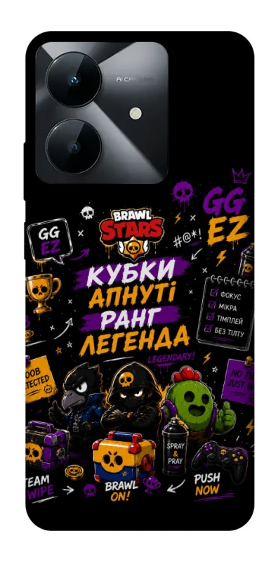 Чехол на Realme Note 60x Brawl Stars collage фото 1 из 1