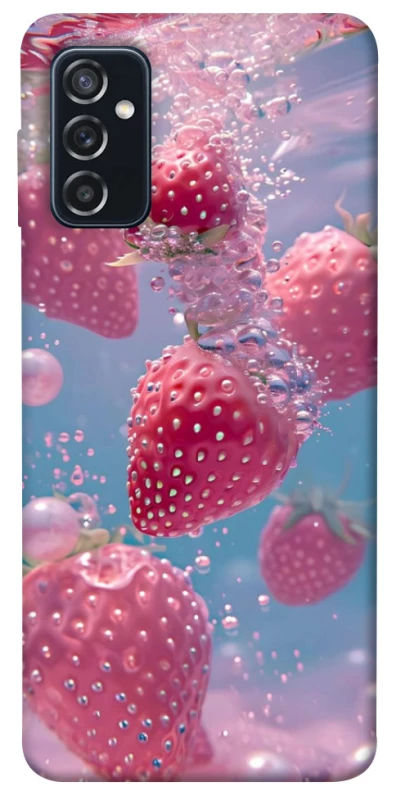 Чохол на Samsung Galaxy M52 Полуниця в воді фото 1 з 1