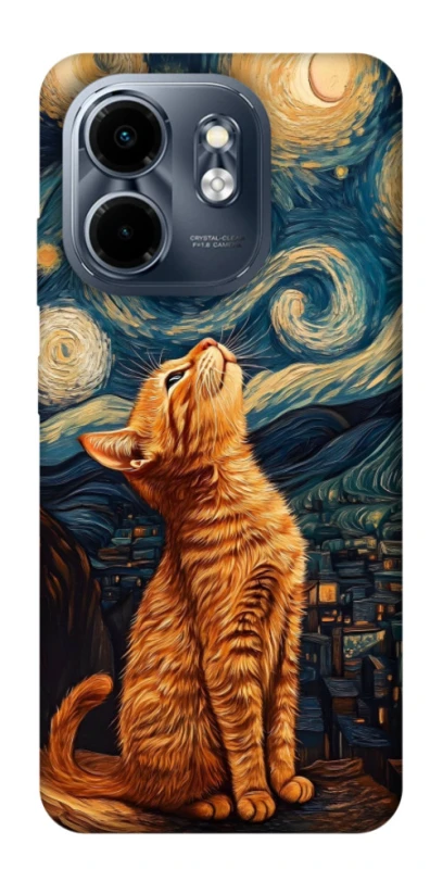 Чохол на Infinix Smart 9 4G / Hot 50i van gogh cat фото 1 з 1