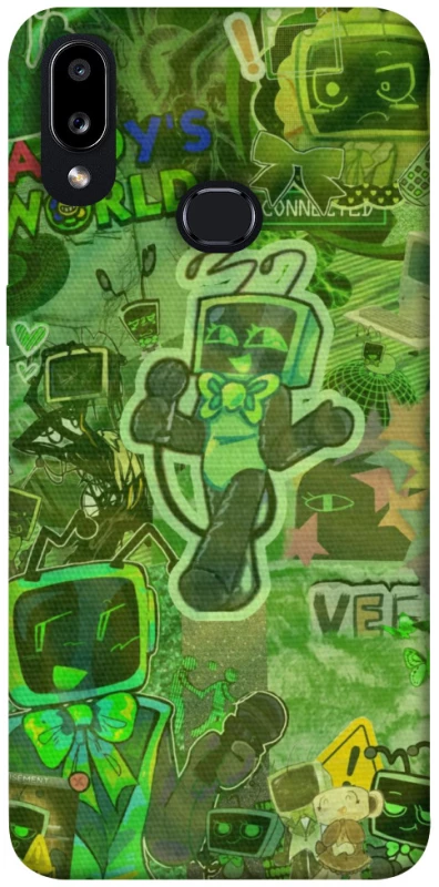 Чехол на Samsung Galaxy A10s Dandysworld tv green theme фото 1 из 1