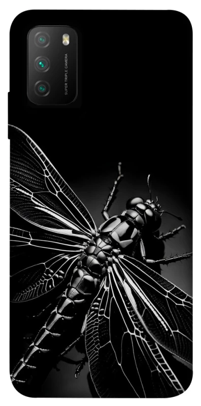 Чехол на Xiaomi Poco M3 Black dragonfly фото 1 из 1