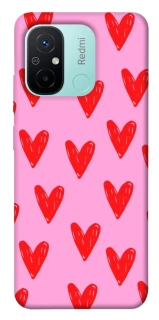 Чехол на Xiaomi Redmi 12C / Poco C55 Red hearts 2 фото 1 из 1
