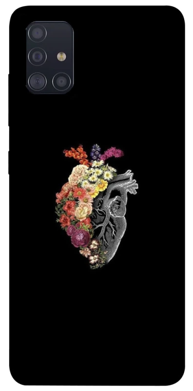 Чохол на Samsung Galaxy A51 Heart with flowers фото 1 з 1