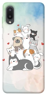 Чохол на Samsung Galaxy A02 Funny Pets ver.2 фото 1 з 1