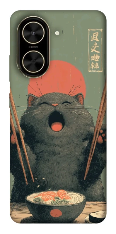 Чехол на Xiaomi Poco C71 Hungry Cat фото 1 из 1