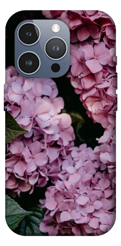 Чехол на Apple iPhone 16 Pro Max Розовые гартензии фото 1 из 1