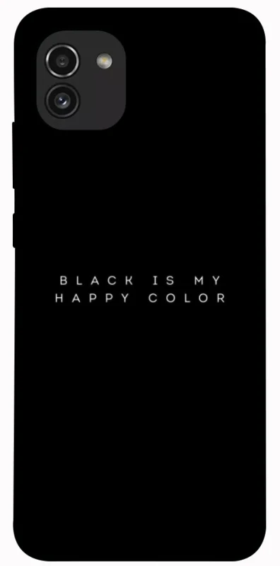 Чохол на Samsung Galaxy A03 Black color фото 1 з 1