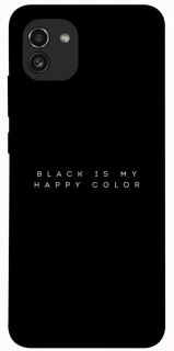 Чохол на Samsung Galaxy A03 Black color фото 1 з 1