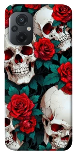 Чохол на Xiaomi Poco M5 skull and rose фото 1 з 1
