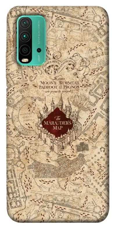 Чохол на Xiaomi Redmi Note 9 4G / Redmi 9 Power Marauders map фото 1 з 1