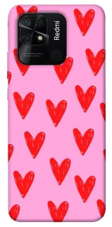 Чехол на Xiaomi Redmi 10C Red hearts 2 фото 1 из 1