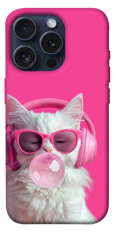 Чехол на Apple iPhone 15 Pro (6.1") Pink kitty фото 1 из 1