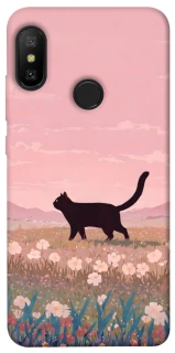 Чехол на Xiaomi Mi A2 Lite / Xiaomi Redmi 6 Pro cat on a field фото 1 из 1