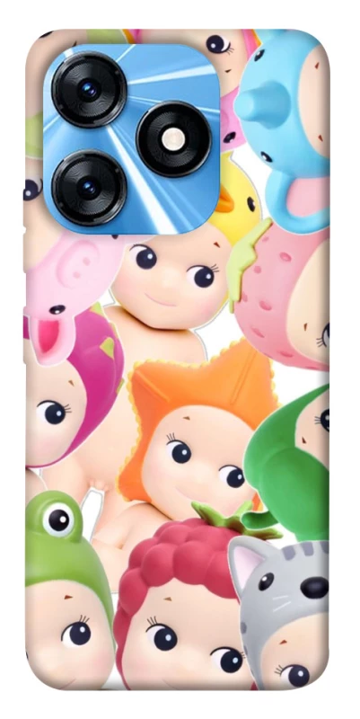Чехол на TECNO Spark 10 Fruit-Zoo Kaleidoscope фото 1 из 1