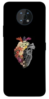 Чохол на Nokia G50 Heart with flowers фото 1 з 1