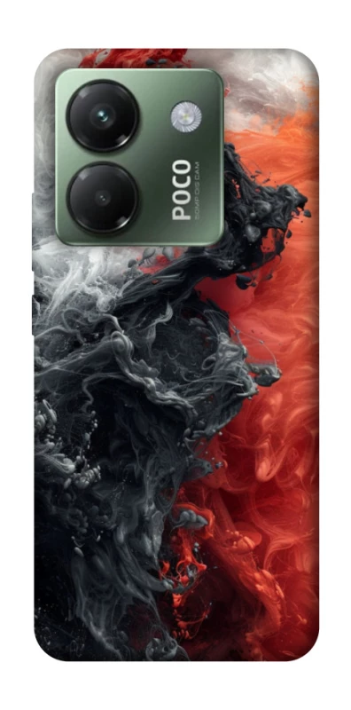 Чохол на Xiaomi Poco M7 pro 5G Black and Red фото 1 з 1